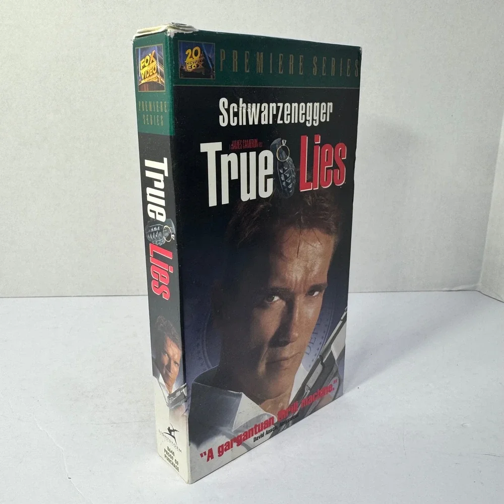True Lies VHS‎ 1994 Arnold Schwarzenegger James Cameron Premiere Series Vintage